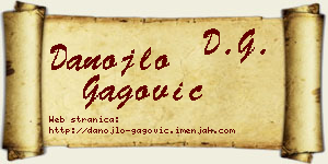 Danojlo Gagović vizit kartica